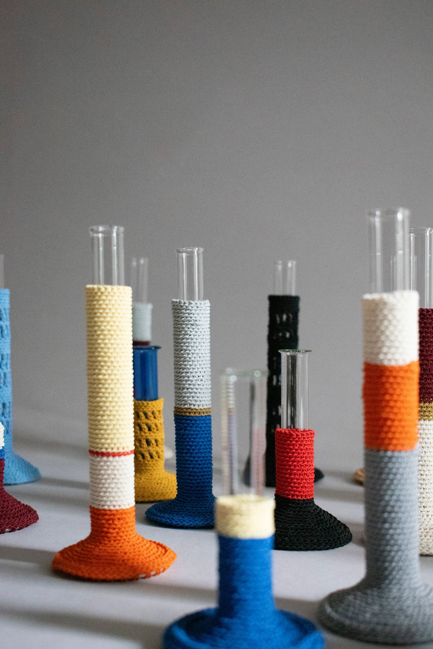 TUBE VASE / L / shima-orange
