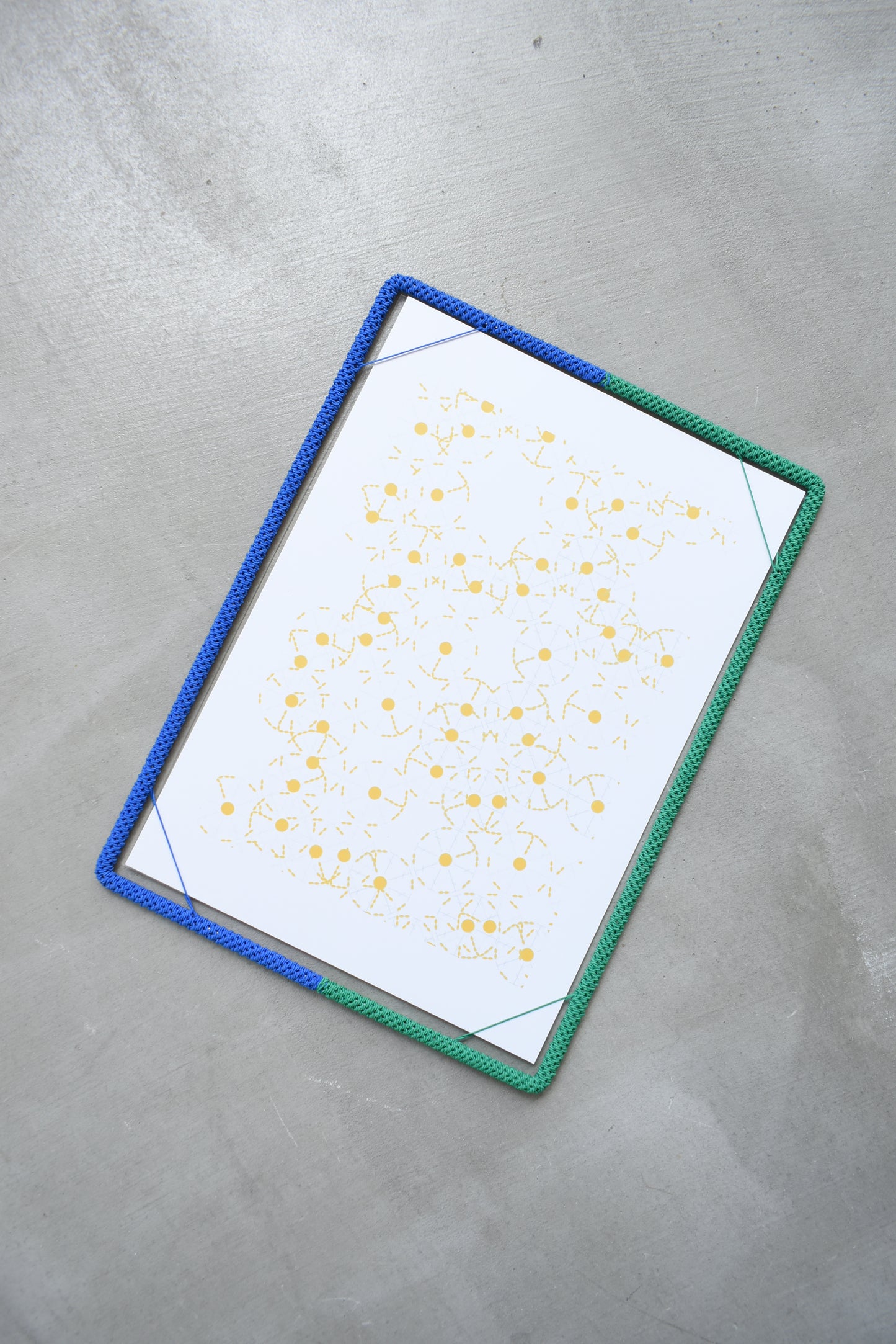 FRAME / A4 / cobalt blue × green