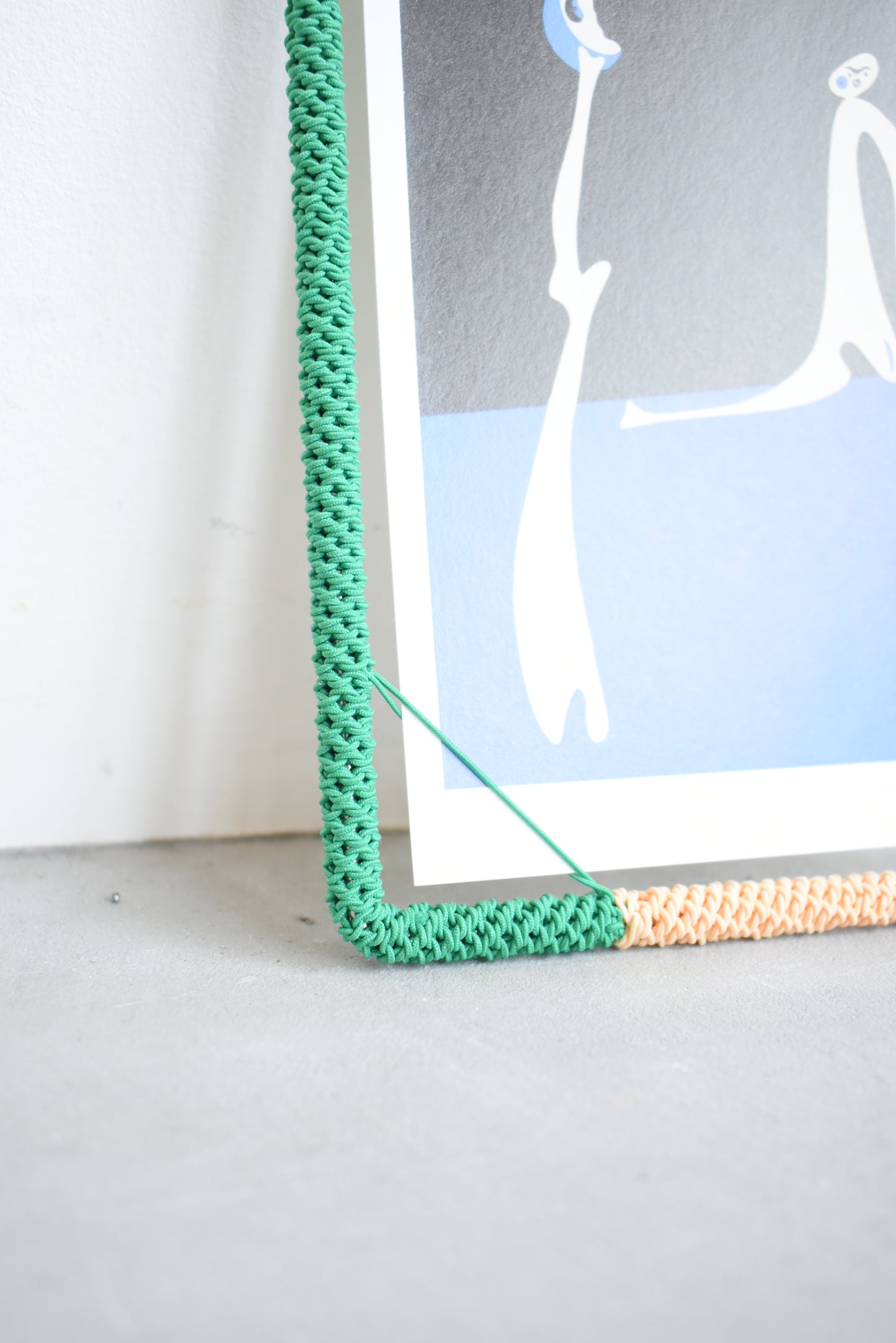 FRAME / A6 / green×pink beige