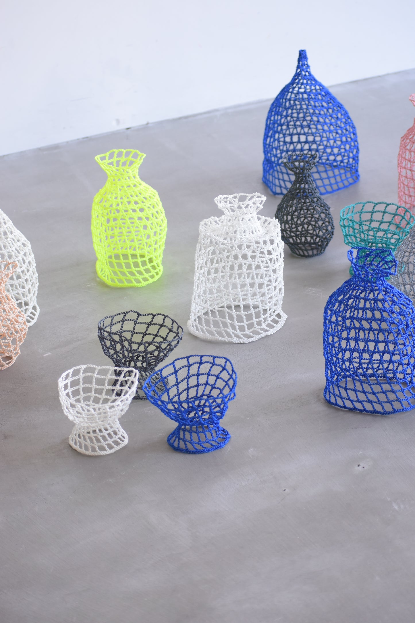 GRID VASE / bowl / bright yellow