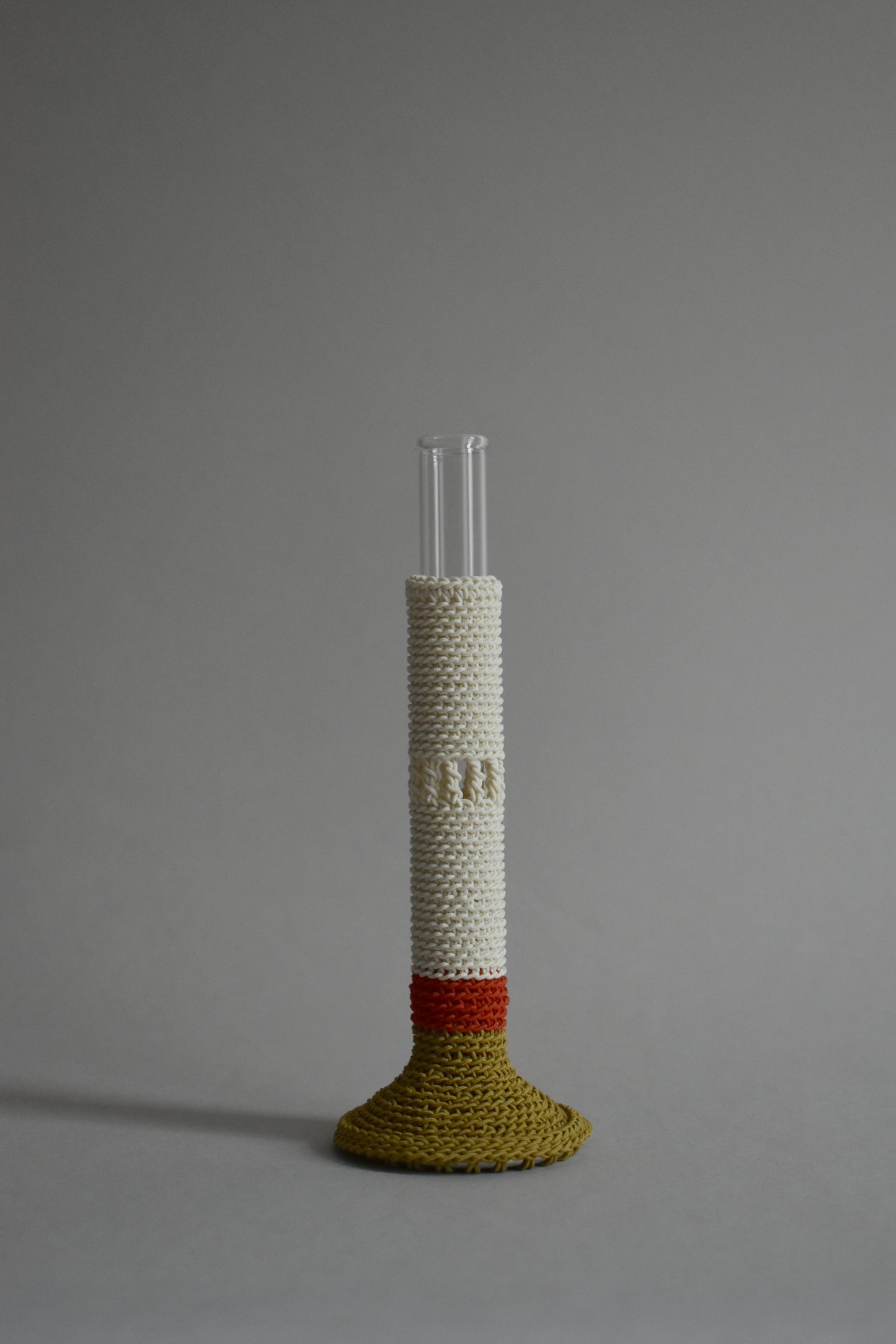 TUBE VASE / L / ivory mix