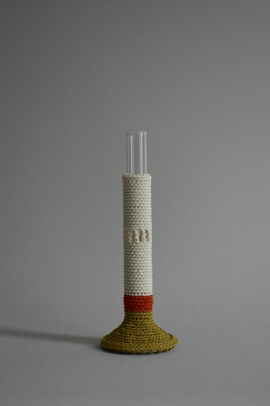 TUBE VASE / L / ivory mix