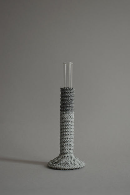 TUBE VASE / L / gray mix