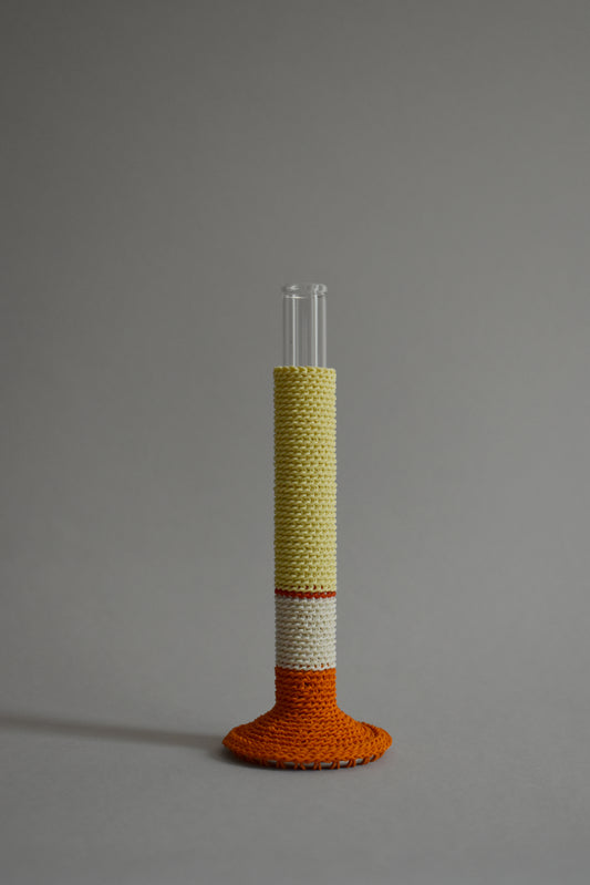 TUBE VASE /  L / orange mix