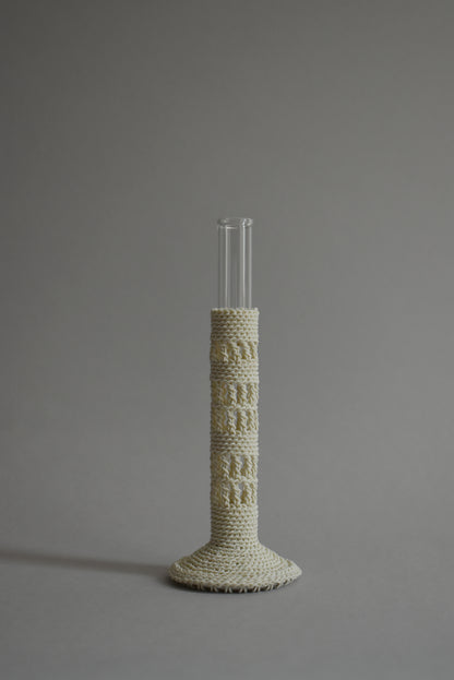 TUBE VASE / L / ivory