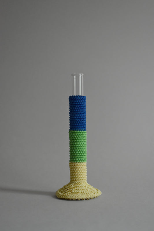 TUBE VASE / L / mint green mix
