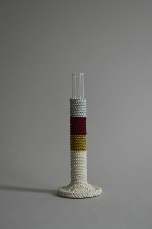 TUBE VASE / L / ivory mix