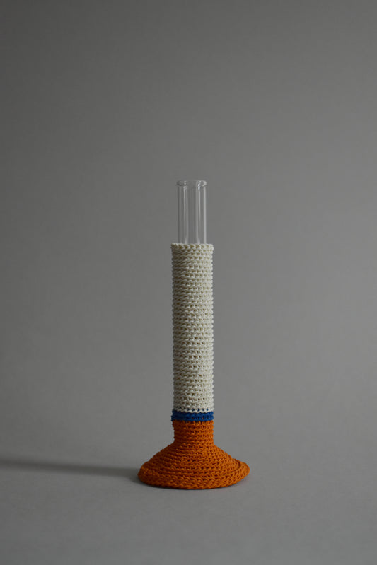 TUBE VASE / L / orange mix