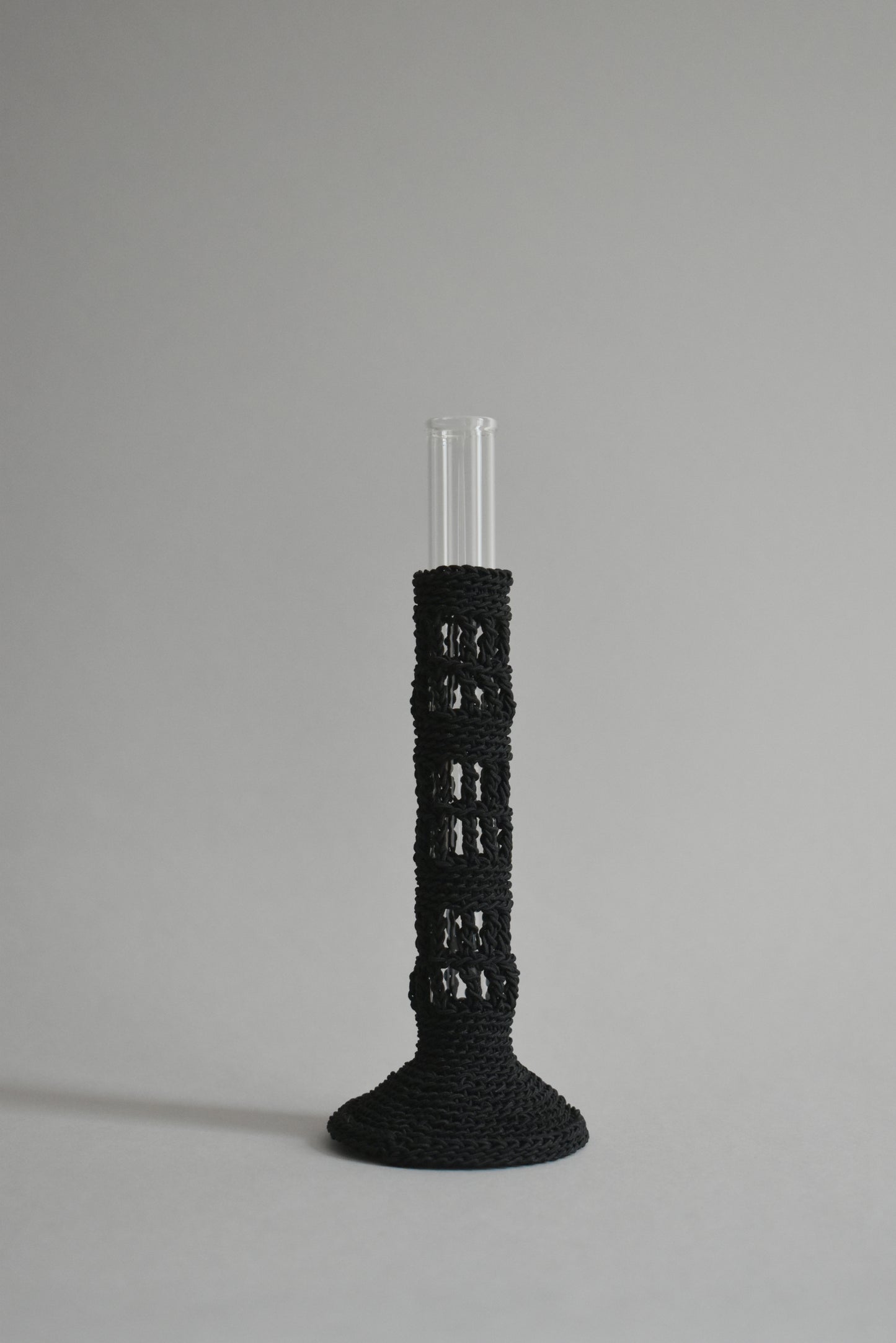 TUBE VASE / L / black