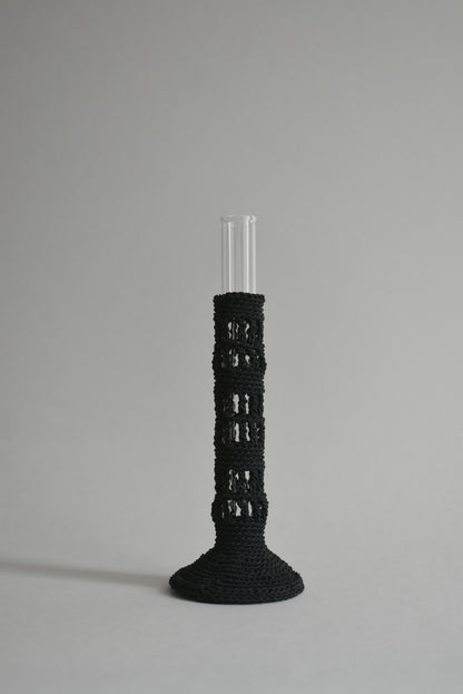 TUBE VASE / L / black