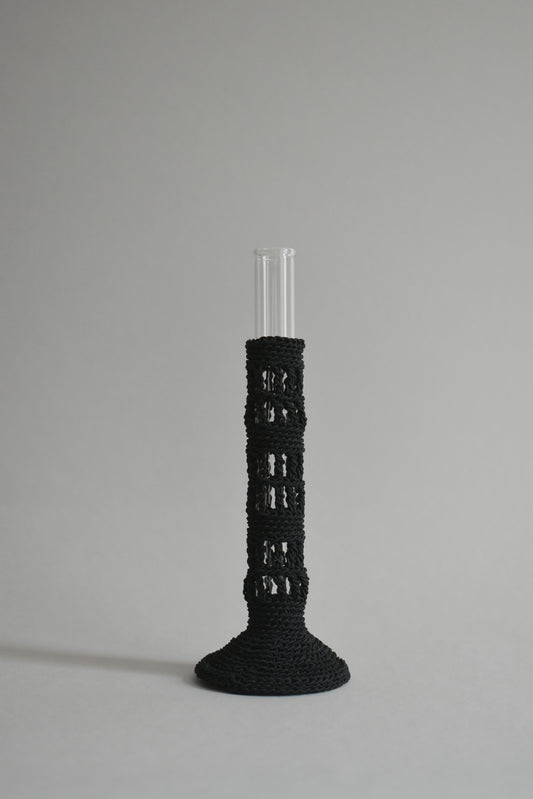 TUBE VASE / L / black