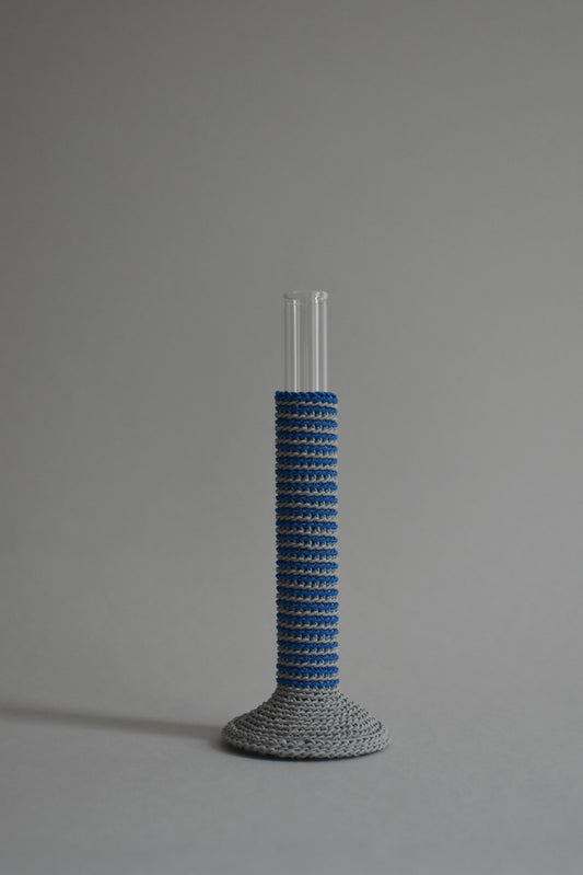 TUBE VASE / L / shima-cobalt blue