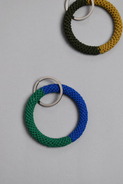 KEY CHARM / M / green × cobalt blue