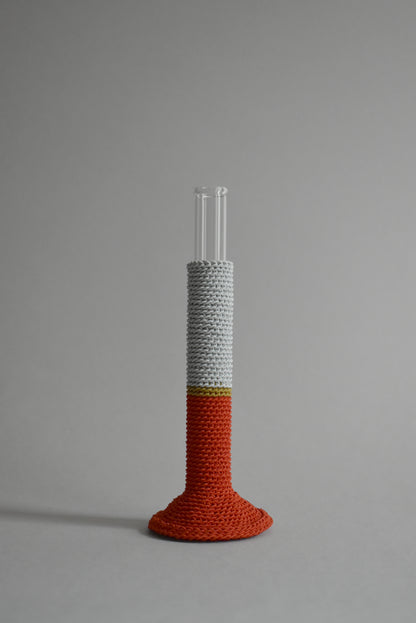 TUBE VASE / L / red mix