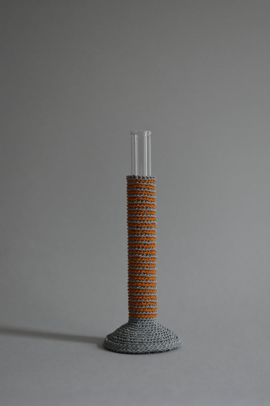 TUBE VASE / L / shima-orange