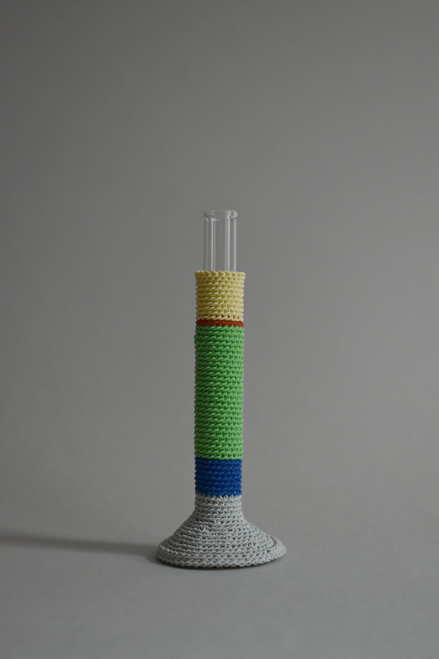 TUBE VASE / L / mint green mix
