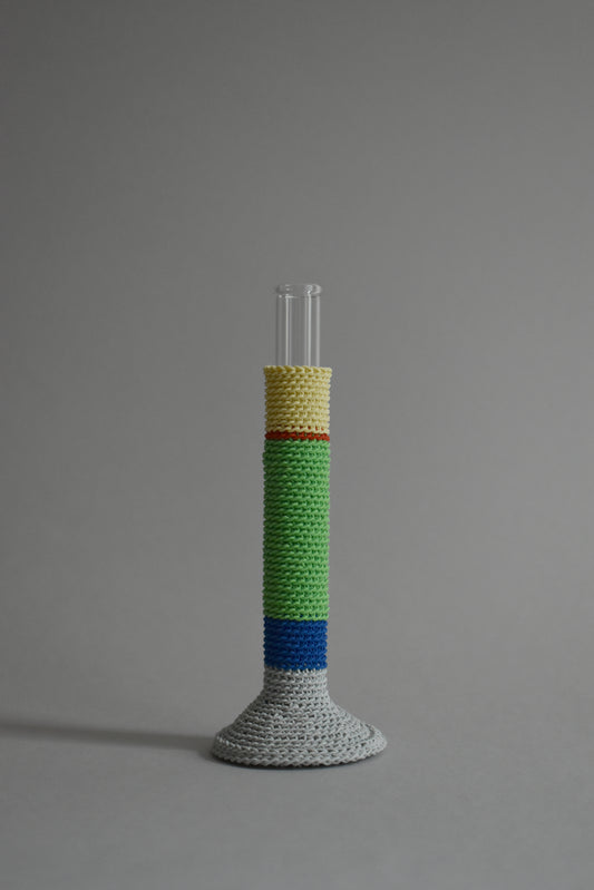TUBE VASE / L / mint green mix