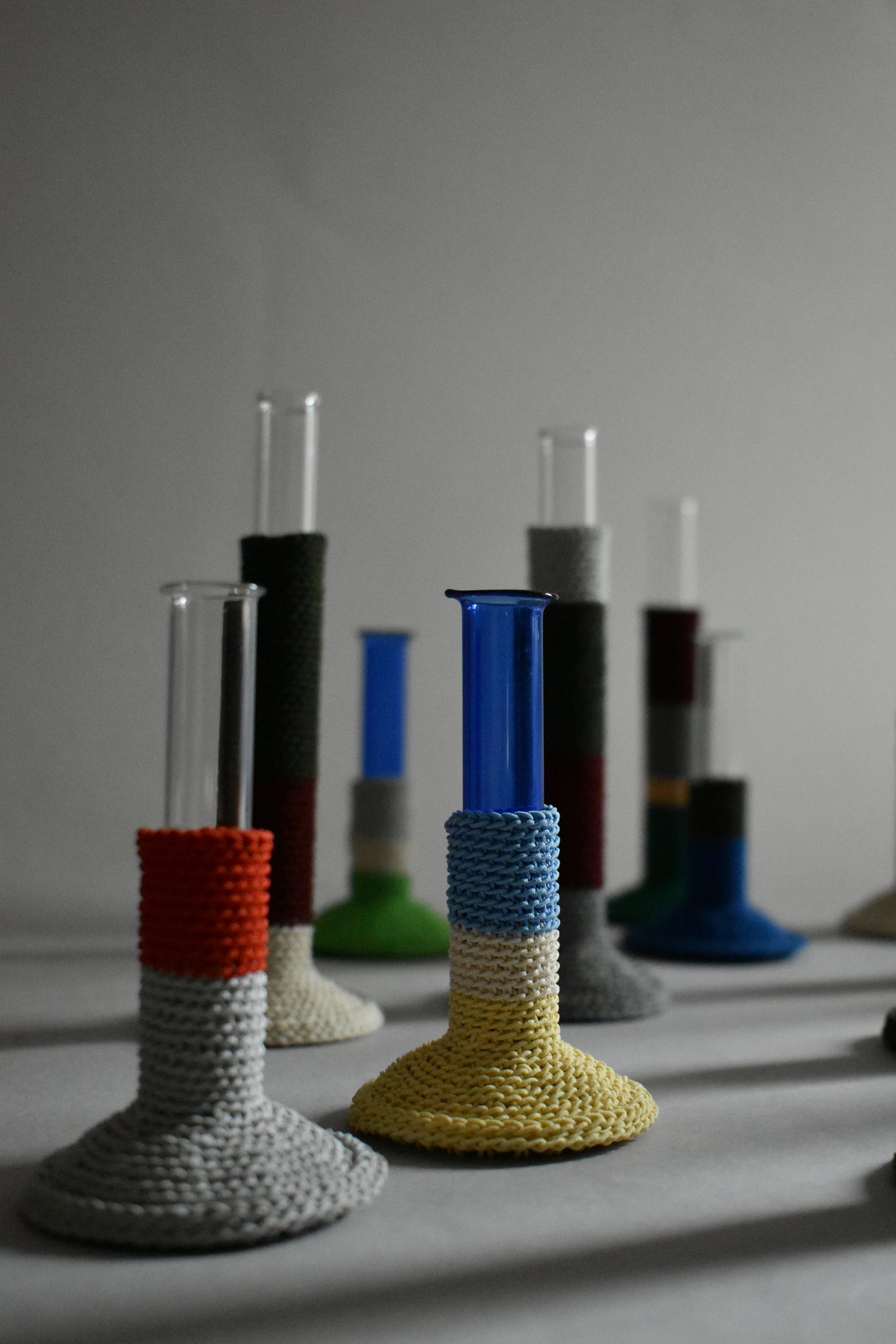 TUBE VASE / M / yellow mix