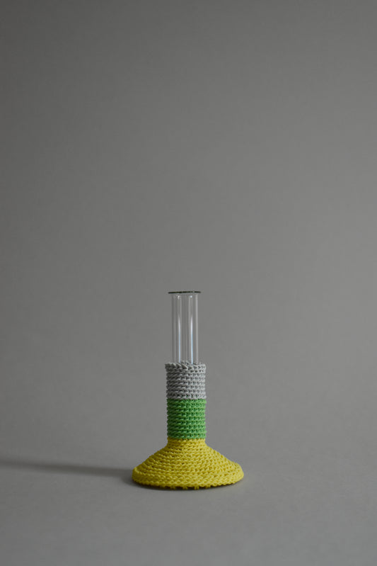TUBE VASE / M / yellow mix