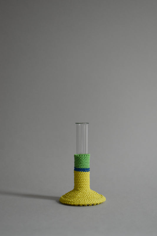 TUBE VASE / M / yellow mix