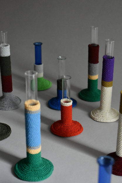 TUBE VASE / L / red mix