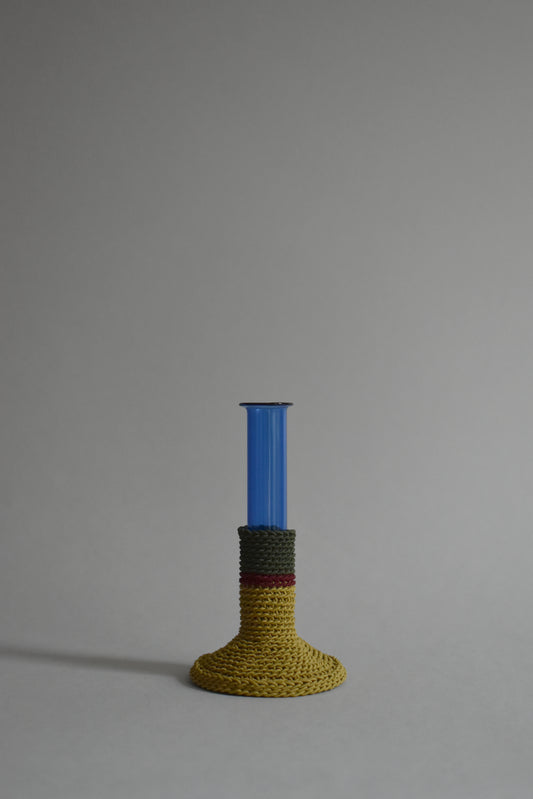 TUBE VASE / M / ochre mix