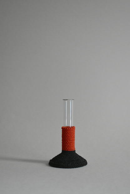 TUBE VASE / M / red × black