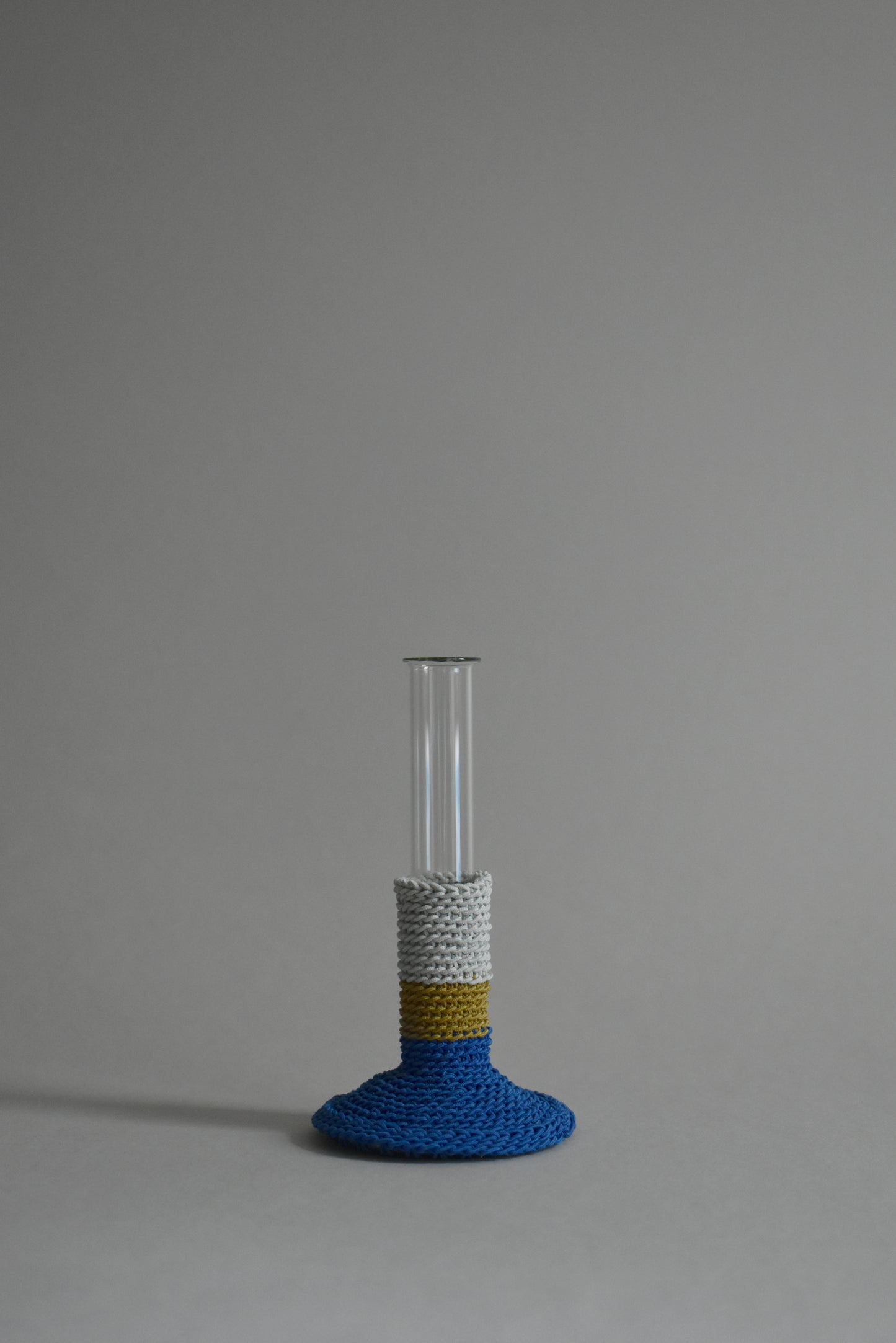 TUBE VASE / M / cobalt blue mix ②