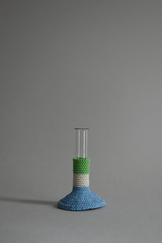 TUBE VASE / M / light blue mix