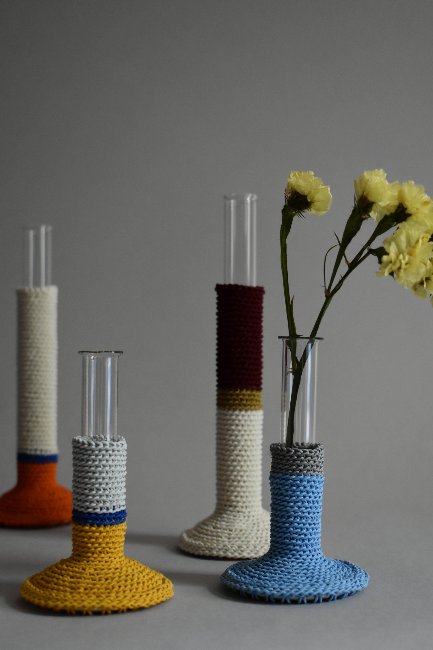 TUBE VASE / M / yellow mix