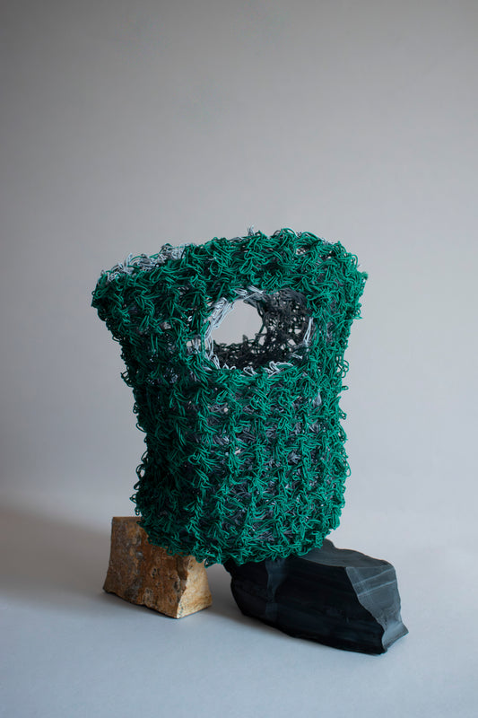 SHUKOU / loosechain bag / green-gray