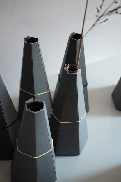 TUBE VASE / M / yellow mix