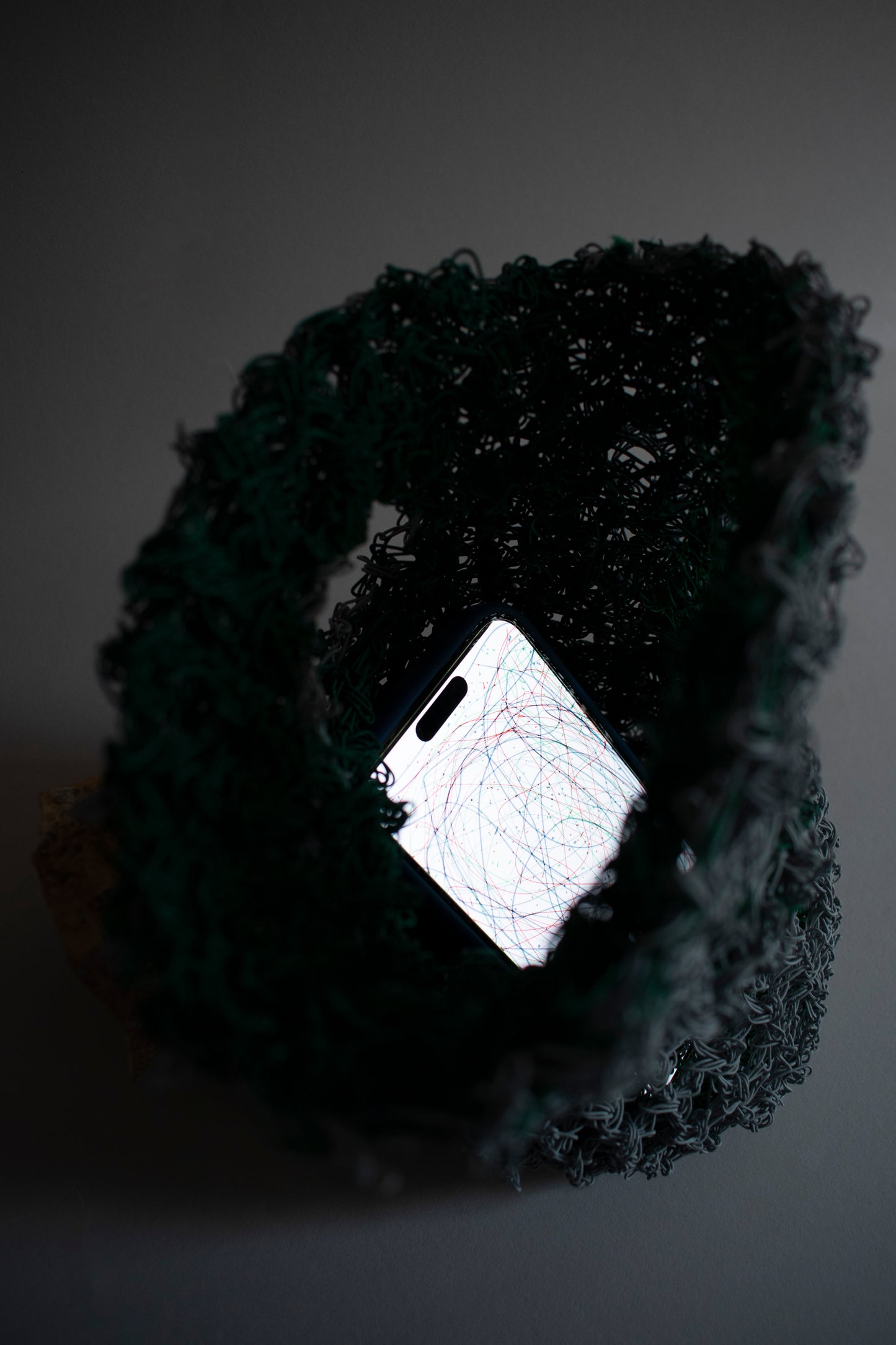 SHUKOU / loosechain bag / green-gray