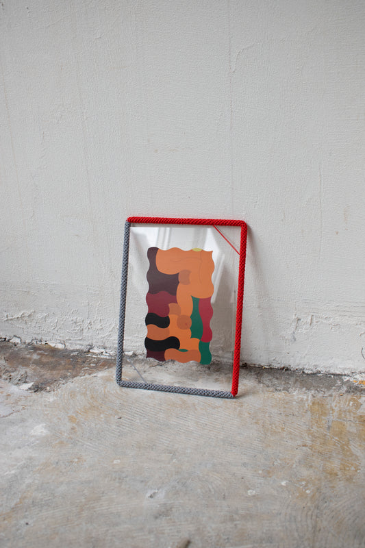 FRAME / A5 /gray × red